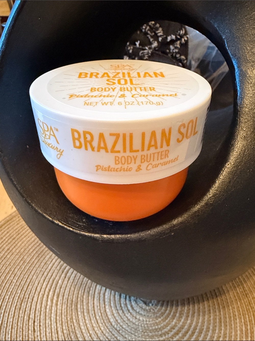 Spa Luxury Brazilian Sol Pistachio & Caramel Body Butter 6 oz. New